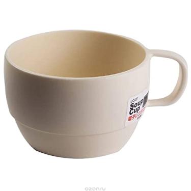 Imagem de Caneca de sopa japonesa inquebrável para crianças, acampamento, viagem, água, chá, café, leite, suco, 340 g, livre de BPA, não tóxica, segura para lava-louças, feita no Japão, branca