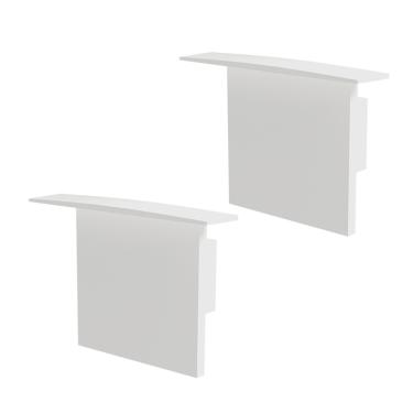 Imagem de Kit Acessórios Taschibra Para Perfil Embutir 2,8x3,5cm Apex 35 Branco