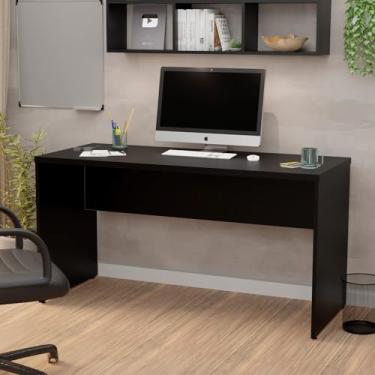 Imagem de Mesa De Escritório 1.60x60 Tampo 30mm (Preto)