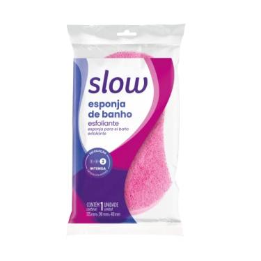 Imagem de Esponja Para Banho Esfoliante, Cor Rosa Lanossi Beauty & Care.