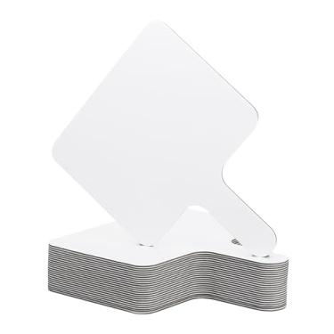 Imagem de PATIKIL 24 pás de leilão de quadro branco dupla face apagáveis a seco, 24 peças, 25 x 20 cm, para escritório, sala de aula, jogos, festa