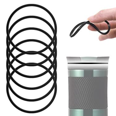 Imagem de 6 peças de selo de substituição para caneca de viagem Contigo Snapseal Byron 473 ml e 590 ml, anel de vedação de silicone para peça de substituição Contigo Snapseal para copo de viagem de café Contigo (caneca não incluída)