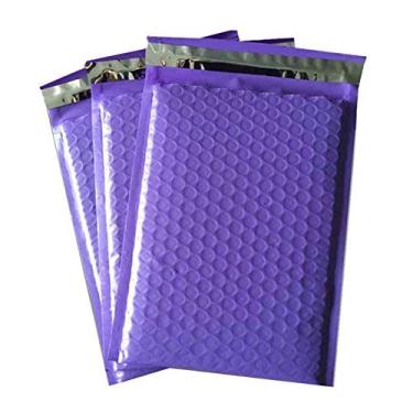Imagem de Envelopes acolchoados ProLine #0 Extra Largos 16,5 x 25,4 cm Roxo Bolha de Poli Envelopes Acolchoados Perfeito para Envelopes de Bolhas de DVD CD (50)