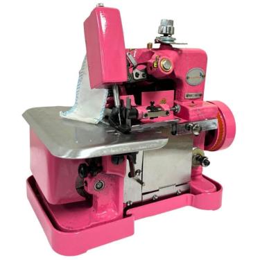 Imagem de Máquina de Costura Portátil Overlock 150W Rosa IMPORTWAY