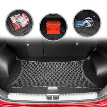 Imagem de Rede de carga elástica estilo piso para porta-malas Kia Sportage LX EX SX X-Line 2023 - Organizador e armazenamento premium de porta-malas - Rede de bagagem para crossover - Melhor organizador de carro para Kia Sportage