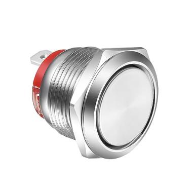 Imagem de Gebildet Tipo Curto Botão 19mm Travamento Interruptor De Botão De Aço Inoxidável 20A/12-24V, 15A/220V À Prova Dwaterproof Água Interruptor Spst De 2 Pinos