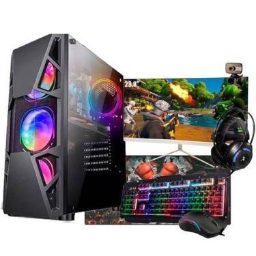 Imagem de Pc Gamer Completo Raven i5 4ºG GTX1050 8Gb SSD480Gb Mon.24" - Intel