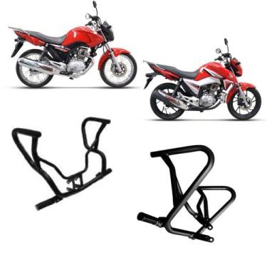 Imagem de Protetor Carenagem Titan 160 2016 A 2020 Preto - MA Motos