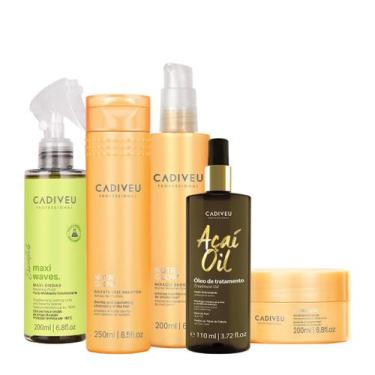 Imagem de Kit Cadiveu Professional Nutri Glow Shampoo Máscara Maxi Ondas Booster
