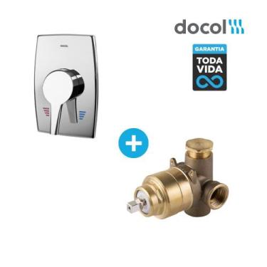 Imagem de Kit Base Misturador para Chuveiro e Acabamento Monocomando Nexus 3/4' 