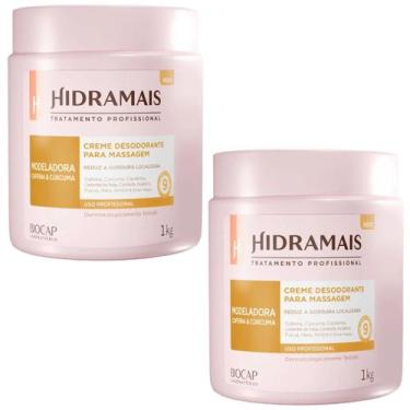 Imagem de Kit 2 Creme Desodorante para Massagem Modeladora 1kg Hidramais