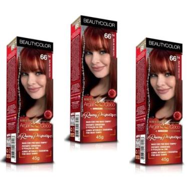 Imagem de TINTURA BEAUTY COLOR CREME ARGAN COLORS 03x96.44 RUIVO CLARO INDECIFRA