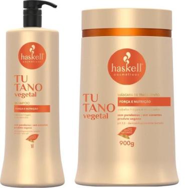 Imagem de Kit Haskell Tutano Shampoo 1 Litro + 1 Mascara 900ML