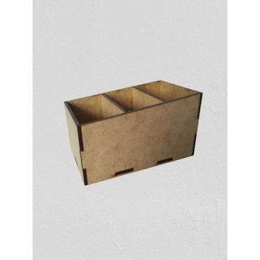 Imagem de Porta Controle em MDF cru com 3 Divisórias - Arte Magazine