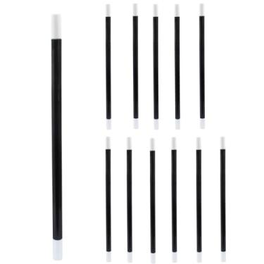 Imagem de Coufce 12 Pcs Plastic Magic Wand Black and White Spell Casting Sticks for Magician Costume, Wizard Witch Theme Parties Enhance Dress Up, Birthday Games, and Party Favors(9.6 Inches