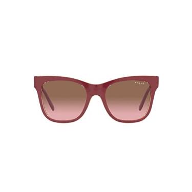 Imagem de Vogue Eyewear Óculos de sol femininos VO5428S olho de gato, rosa dégradé, 51 mm