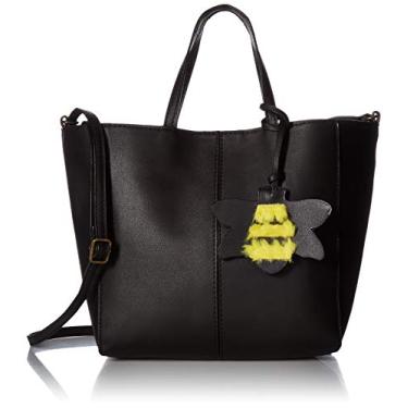 Imagem de T-Shirt & Jeans Bolsa com pingente de abelha de pelúcia, Preto, One Size