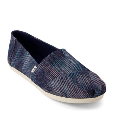 Imagem de TOMS Tênis feminino Alpargata Slip-On, Jeans Marinho Novidade, 36