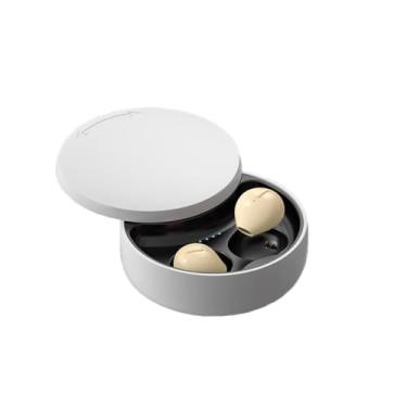 Imagem de Fones de ouvido invisíveis SZHTFX pequeno mini sem fio Bluetooth fone de ouvido discreto para música, casa, trabalho (nude)