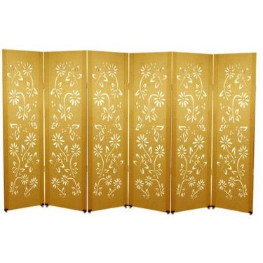 Imagem de Biombo Margarida 6 Folhas c/ 12 Pezinhos - ComercialMasul