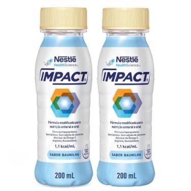 Imagem de Kit 2 Impact Sabor Baunilha 200ml - Nestlé