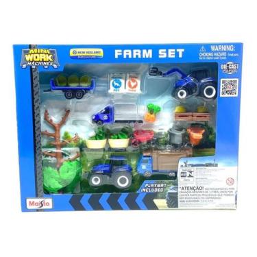 Imagem de Set Fazenda New Holland Mini Work Machines Maisto 12565