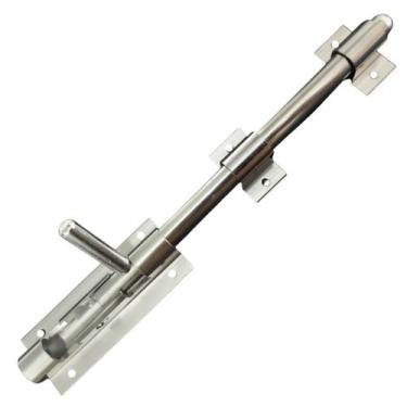 Imagem de Ferrolho de porta portão janela de alumínio brilhante 20cm - Sabra Fer