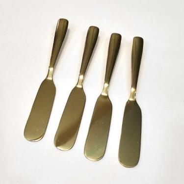 Imagem de Conjunto 4 Espátulas de Patê em Aço Inox Dourado Wolff