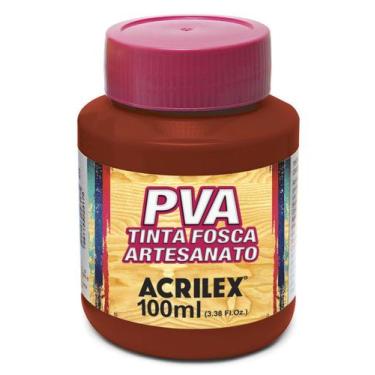 Imagem de Tinta Pva Fosca Cores Escuras para Artesanato 100ml - Acrilex, 506 - C