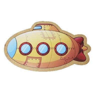 Imagem de Brinquedo Infantil Educativo Quebra Cabeça Submarino Madeira Mdf - ATA