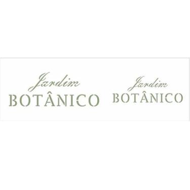 Imagem de Stencil Pintura Palavras Jardim Botanico 10x30 3299 Opa