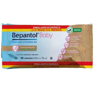 Imagem de Toalhas Lenços Umedecidos Biodegradáveis com 96un - Bepantol