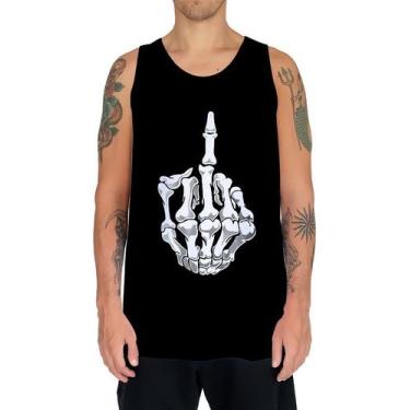 Imagem de Camiseta Regata Arte Tumblr Esqueletos Caveira Ossos Moda 10 - Enjoy S