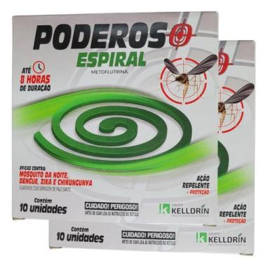 Imagem de Inseticida Repelente Espiral Pernilongo Dengue 20 Unidades - Kelldrin