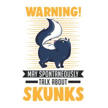 Imagem de Stinktier Tagesplaner: May spontaneously talk about Skunks Stinktier/Kalender 2023 & 2024 / Wochenplaner Tagesplaner Planer/Planungsbuch To-Do-Liste / 6x9 Zoll / 100 ausfüllbare Seiten