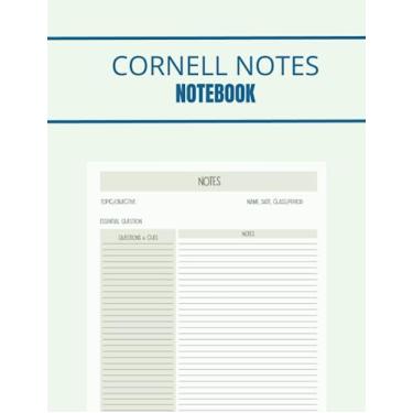 Imagem de Cornell Notes Notebook: Taking Notes College Ruled Medium Lined Journal for Students and Teachers.