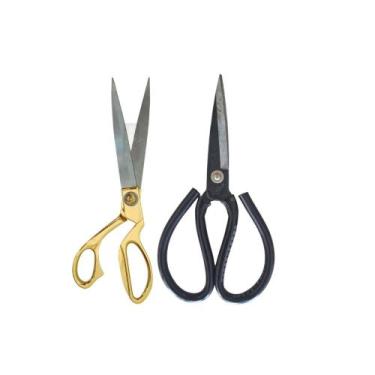 Imagem de Kit 2 Tesouras Utilitárias Para Alfaiate Importada - Itacouros