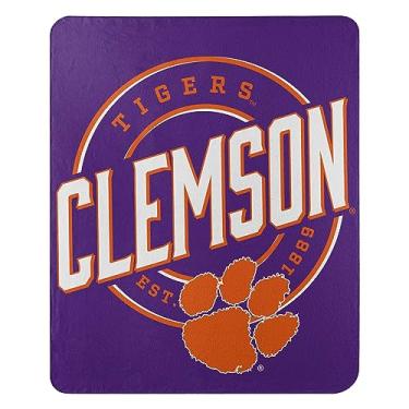 Imagem de Cobertor de lã NORTHWEST NCAA Clemson Tigers 127 cm x 152 cm, Campanha