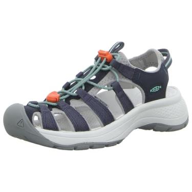 Imagem de KEEN Sandália feminina Astoria West fechada, Azul marinho/vidro chanfrado, 37