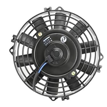 Imagem de VIGORWORK Ventilador de resfriamento de radiador elétrico fino universal de 20 cm, alto desempenho 12 V 80 W para rua/rato/Hot Rod Classic Muscle Car preto