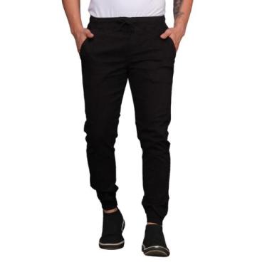 Imagem de Calça Jeans Masculina Jogger Com Punho Cós Elástico - Daze Modas