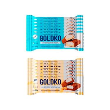 Imagem de Kit Barras de Proteína Chocolate ao leite e Caramelo e Flor de sal com