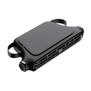 Imagem de Fenteer Ventilador de assento automático para assento traseiro 3 velocidades de carro interior rv elétrico arculação ventilador de caminhões automotivos, Preto