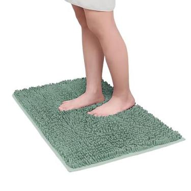 Imagem de Kit 03 Tapete Microfibra Bolinha 0,38mx0,58m - Rozac, Verde Água