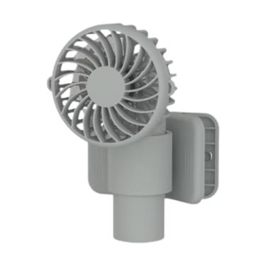 Imagem de XLWLLNJ Clip no ventilador de resfriamento de fã Presente de 3 velocidades Tabela de ajuste Mini fã de mesa pessoal para pesca de cozinha Sport Working Quarto, Verde