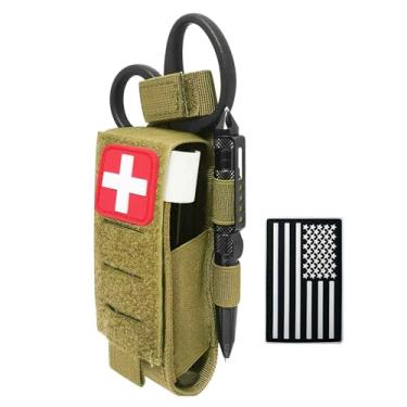 Imagem de Bolsa tática TQ suporte torniquete Tan & Trauma tesouras médicas MOLLE PALS Duty Belt Loop Duty Belt Loop Duty Belt