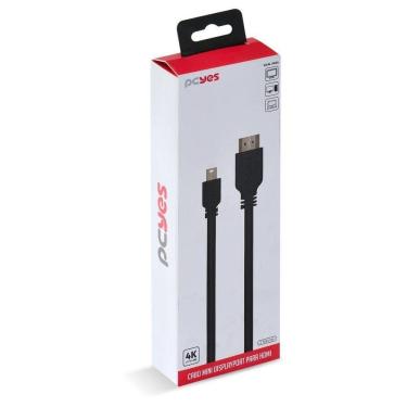Imagem de Cabo Mini Displayport Para Hdmi 2m - Pmdph4k-2