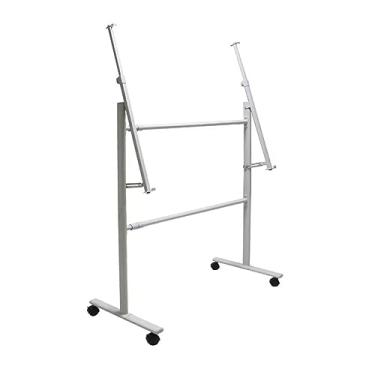 Imagem de CUTPOIY Suporte de metal ajustável para quadro-negro, cavalete de quadro branco móvel com rodas para escritório, sala de aula, casa