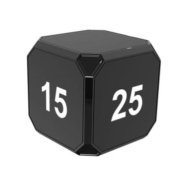 Imagem de WeiLaiKeQi Timer do temporizador da mesa Timer de produtividade fácil de usar compacto 15/5/25/45 Mins Pomodoro Time Management para chuveiro em casa em casa, Preto