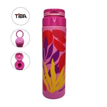 Imagem de Garrafa Squeeze Garrafinha Roma Academia Alça Plástico 750ml - Tiba, R